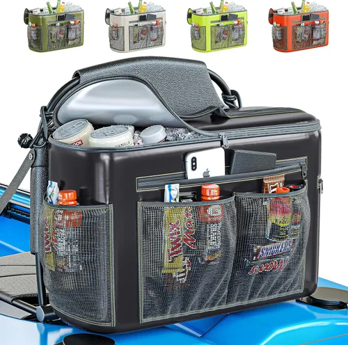 Miniatura 9 de Skywin Enfriador de Kayak Detrás del Asiento, Enfriador Impermeable para Kayak, Compatible con Asientos de Estilo Silla de Césped, Almacena Bebidas