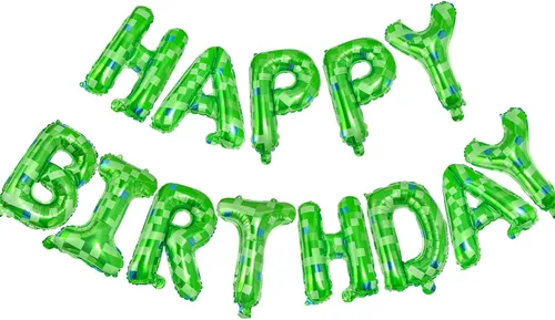 Miniatura 11 de CANREVEL Cartel de feliz cumpleaños, 13 letras de papel de aluminio de Mylar de 16 pulgadas con 12 globos de estrella, decoraciones de fiesta