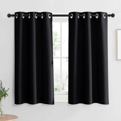 Miniatura 150 de RYB HOME Cortinas opacas de cocina de 36 pulgadas de largo, tratamiento de privacidad para ventanas pequeñas, aislamiento térmico, telón de fondo