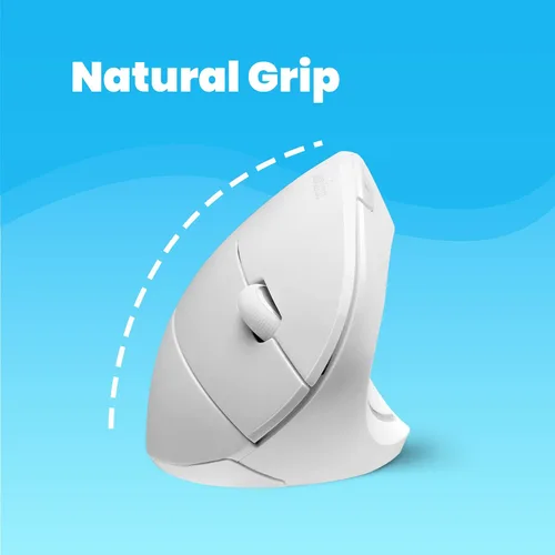 Miniatura 7 de Perixx PERIMICE-713W - Mouse vertical ergonómico inalámbrico - Especificaciones de 2.4G con receptor USB - Interruptor de encendido/apagado - Diseño