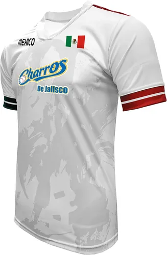 Miniatura 2 de Jersey Mexico Charros de Jalisco 100% poliéster, blancogris_fabricado en México