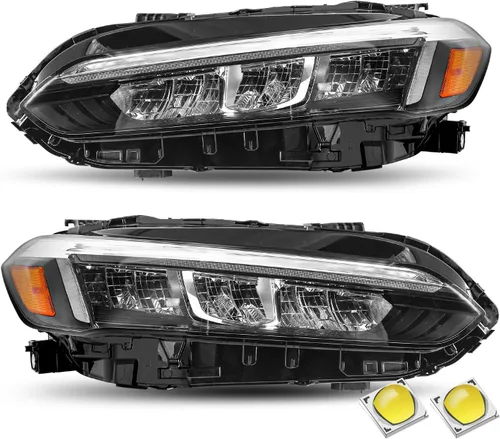 Miniatura 15 de JSBOYAT Conjunto de faros delanteros LED completos con LED DRL para Honda Civic OEM 2022 2023 2024 2025 Reemplazo del faro delantero del proyector