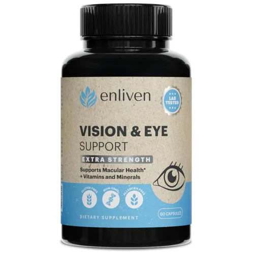 Suplemento de luteína y zeaxantina para la salud ocular | Apoyo visual con antioxidantes, zinc, vitamina C y E | Ayuda a reducir la fatiga ocular,