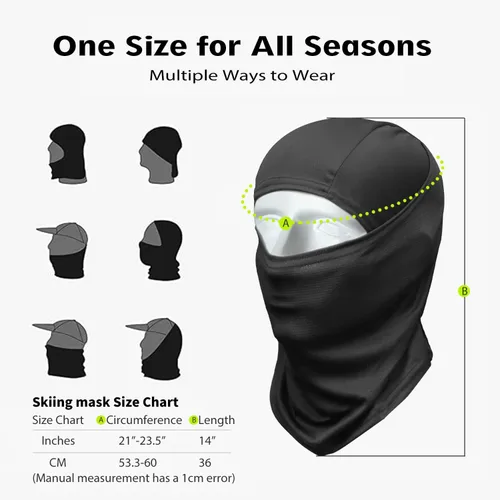 Miniatura 5 de Máscara facial de camuflaje militar, bandana, pasamontañas, capucha para hombres y mujeres, entrenamiento táctico, ciclismo, esquí, resistente al