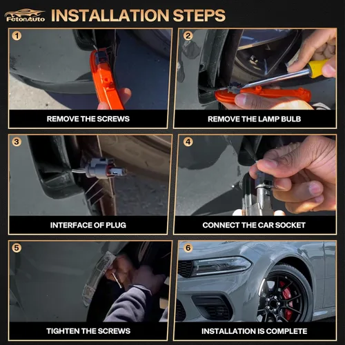 Miniatura 4 de luces LED blancas de señalización lateral para Dodge Charger 2015-2024, luces de parachoques delanteras y traseras con lente ahumada, faros Blanco