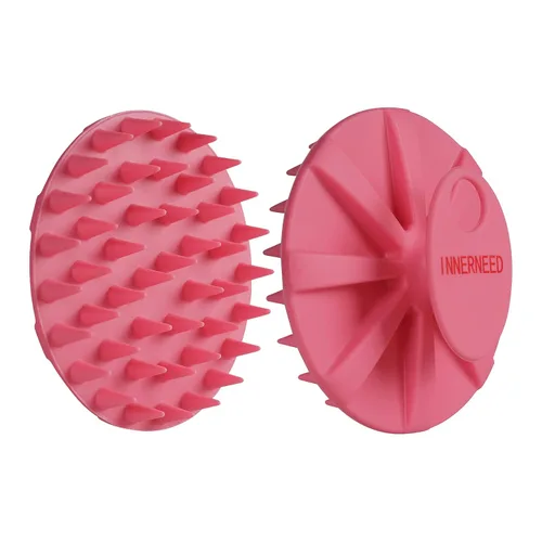 Miniatura 7 de INNERNEED - Cepillo de champú para el cuero cabelludo con masajeador, limpiador manual para el cuero cabelludo para cabello húmedo y seco, cerdas