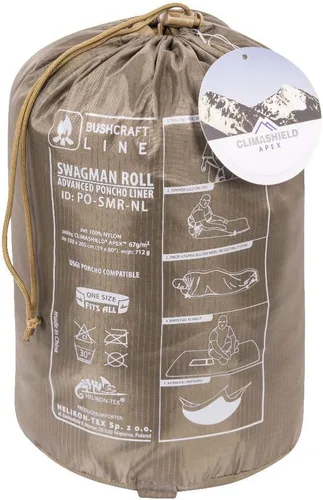Miniatura 8 de Helikon-Tex Swagman Roll - Poncho militar multiusos - Poncho de emergencia, manta y chaqueta Woobie Camuflaje de noche del desierto