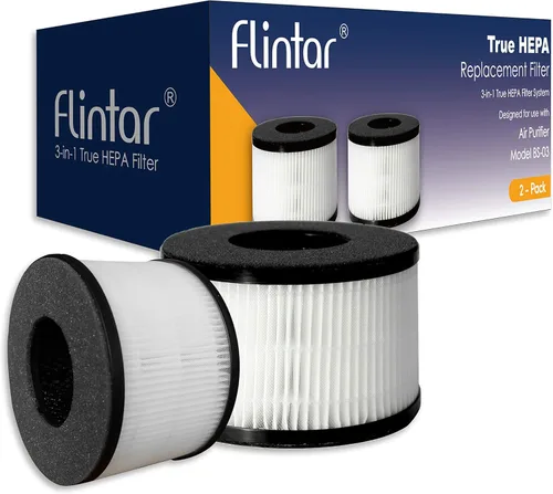 Miniatura 3 de Filtro de repuesto BS-03, compatible con PARTU y SLEVOO BS-03 HEPA purificador de aire, paquete de 2