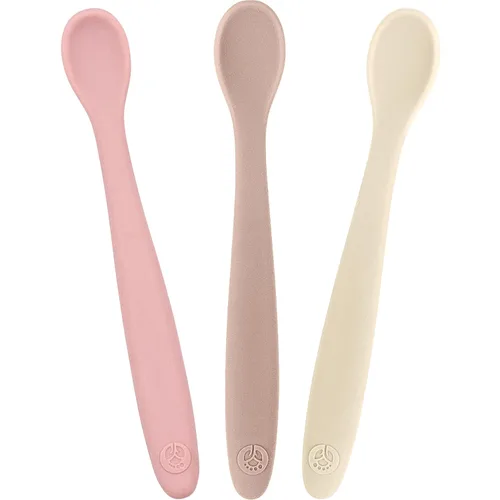 Miniatura 12 de WeeSprout Cucharas de silicona para bebé, utensilios de alimentación infantil de primera etapa con punta suave, utensilios de cocina flexibles