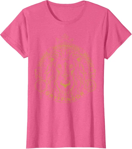 Miniatura 20 de Harry Potter Camiseta Gryffindor Line Art Lion Symbol, Negro