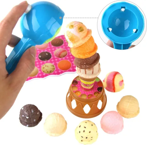 Miniatura 2 de Juego de equilibro con torre de helados con cucharón para niños