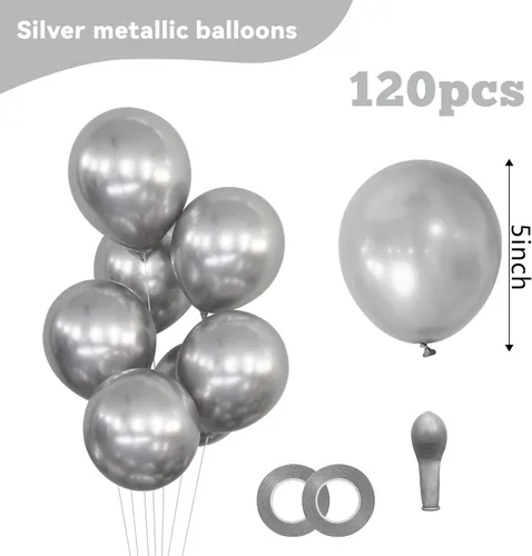 Miniatura 90 de 32 piezas de globos grandes morados de 18 pulgadas, globos redondos grandes de látex para decoración de cumpleaños y bodas. (morado)