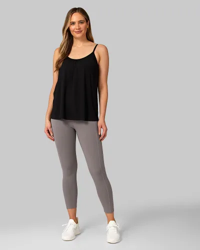 Miniatura 5 de 32 DEGREES Camiseta de tirantes para mujer, drapeada, con copa integrada