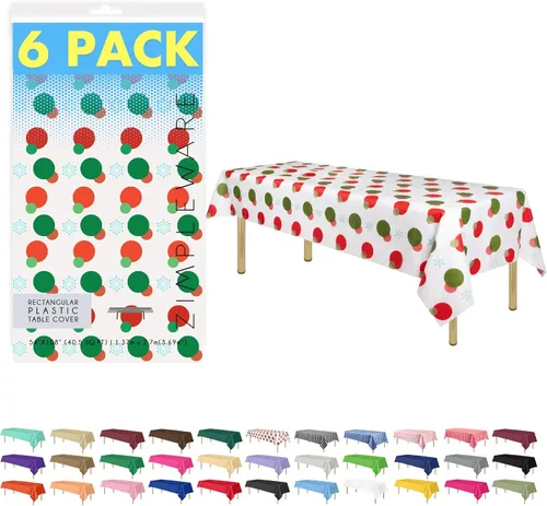 Miniatura 88 de Zimpleware - Mantel redondo de plástico para fiestas de 213 cm (84 pulgadas) de diámetro (paquete de 1, 6 y 12 unidades)
