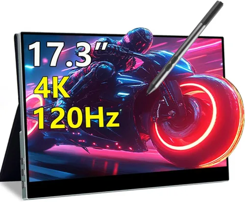 Miniatura 10 de Monitor portátil con pantalla táctil, monitor externo 1080P de 15.6 pulgadas con lápiz óptico MPP incluido, IPS, FHD, 100% sRGB, 400 nits, soporte