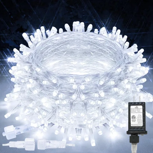 Miniatura 9 de suddus - Guirnalda 100 luces led conectable, control remoto, enchufe, impermeable, regulable, cable transparente, exterior, otoño, Halloween, Acción