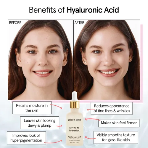Miniatura 4 de grace & stella Suero de ácido hialurónico galardonado (0.3 fl oz/0.34 fl oz) Suero de ácido hialurónico para la cara - Sueros faciales de ácido