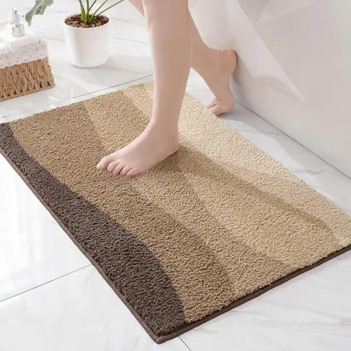 Miniatura 39 de Exclusivo Mezcla Tapetes de baño de 17 x 24 pulgadas, extra suaves, antideslizantes, absorbentes, de microfibra, lavables a máquina, de secado