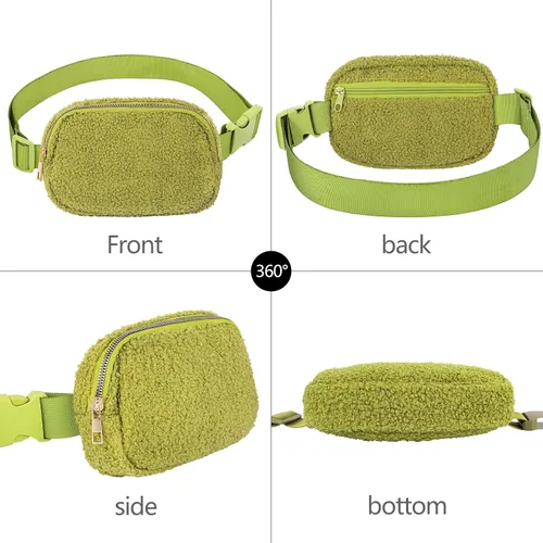 Miniatura 235 de Riñonera cruzada para mujeres y hombres, bolsa para cinturón para senderismo con correa ajustable, riñonera para correr, entrenamiento, deportes