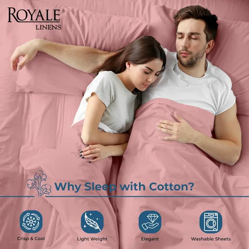 Miniatura 67 de Royale Linens Sábana encimera de tamaño individual XL 100% Algodón Orgánico – Super suave – Sábanas superiores de percal – Sábana encimera