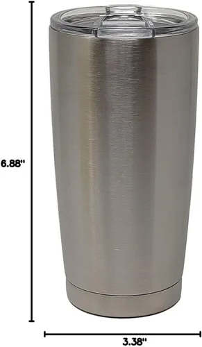 Miniatura 69 de LaserGram Taza aislada al vacío de 20 onzas, asistente médico MA, grabado personalizado incluido (rosa)