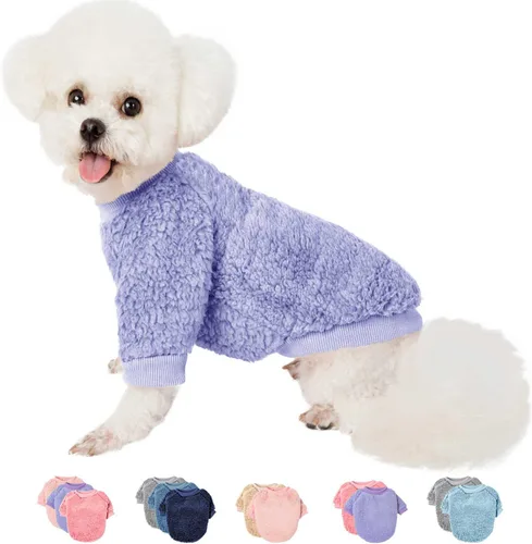 Suéteres para perros, ropa, abrigo para perros pequeños, niño o niña, gato, cachorro, abrigo, sudaderas suaves, cálidas y esponjosas, chaqueta de