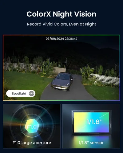 Miniatura 4 de REOLINK Altas PT Ultra - Cámaras de seguridad solares inalámbricas 4K para exteriores, 500 días de duración de la batería, visión nocturna ColorX
