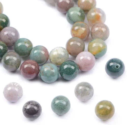 Miniatura 14 de AD Beads Cuentas redondas sueltas de piedras preciosas naturales de 15 pulgadas para pulseras, collares, aretes, manualidades, manualidades