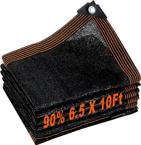 Miniatura 9 de Tela de sombra 70% de 6.5 x 10 pies, red de malla con ojales, protector solar, cubierta para plantas de invernadero, graneros, perros, perreras, 40%