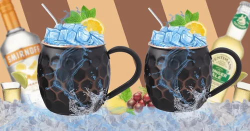 Miniatura 4 de STAGLIFE Tazas de cobre puro de 16 onzas para beber regalos para él o ella, tazas de cobre genuino para el aniversario, tazas de cobre auténtico