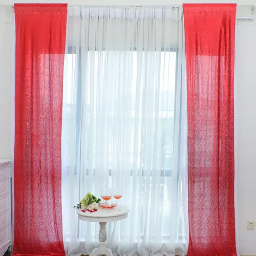 Miniatura 9 de Cortinas de fondo de lentejuelas brillantes de 2 x 10 pies, cortinas de telón de fondo de boda para baby shower, cumpleaños, hogar, fiesta, evento