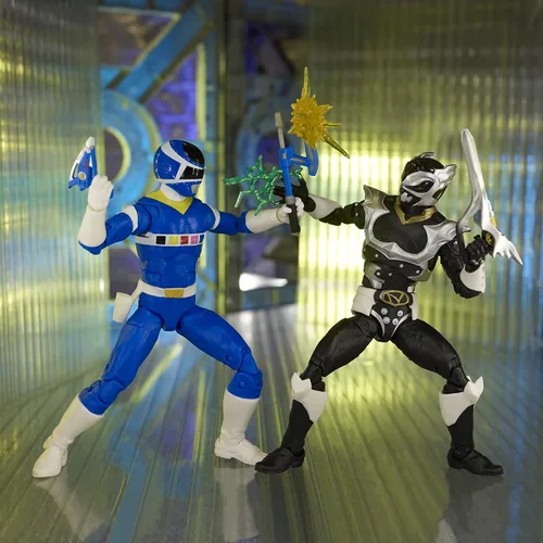 Miniatura 7 de Power Rangers Lightning Collection in Space Blue Ranger Vs. Silver Psycho Ranger, paquete de 2 figuras de acción coleccionables de 6 pulgadas