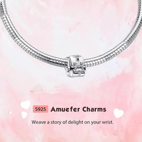 Miniatura 96 de Amufer S925 Charms for Women, compatible with Pandora Bracelets and Necklaces, Jewelry Gift