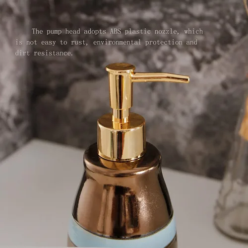 Miniatura 4 de Soap Dispenser Handsoaps Dispenser Nordic Retro Soap Dispenser Shampoo Lotion Bottle Push-type Ceramic Soap Dispenser Shower Gel Dispenser Can Be