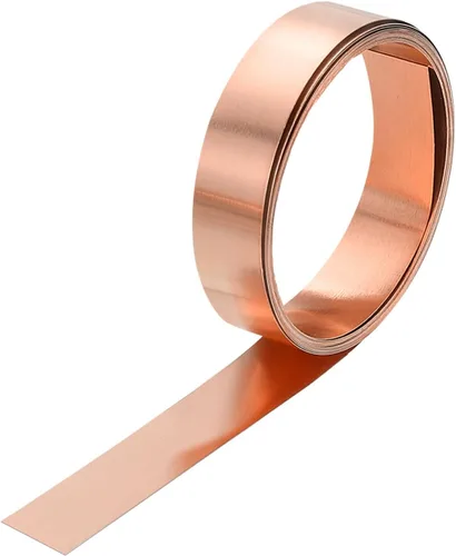 Miniatura 23 de uxcell Rollo de chapa de cobre para tapajuntas 3500 mm x 100 mm x 0,02 mm, tira de cobre puro al 99,9% de 101,6 mm x 3,5 m, placa de hoja de metal