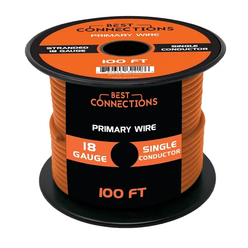 Miniatura 39 de BEST CONNECTIONS Cable primario automotriz – 100 pies (varias opciones de color) Ideal para remolques, altavoces y circuitos de iluminación Verde