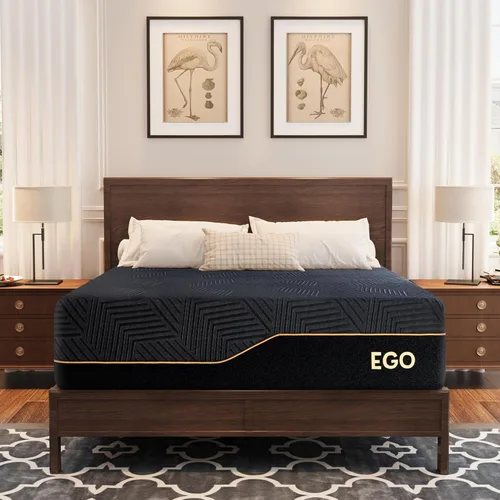 Miniatura 16 de EGOHOME - Colchón de espuma viscoelástica individual de 10 pulgadas para dolor de espalda, cama de gel de cobre refrescante en una caja, espuma