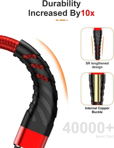 Miniatura 2 de Cable de carga para iPhone de 3 pies para [certificado MFi de Apple], (paquete de 2) cable Lightning CyvenSmart de 3 pies, cable de carga rápida