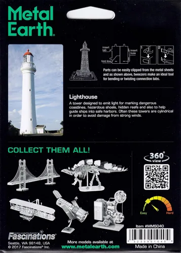 Miniatura 6 de Fascinations Metal Earth Lighthouse - Kit de modelo de metal 3D