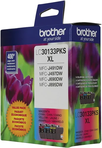 Miniatura 7 de Brother - Cartuchos de tinta de alto rendimiento para impresoras a color LC3013, 3 paquetes para la serie Work Smart - Tinta de grado profesional
