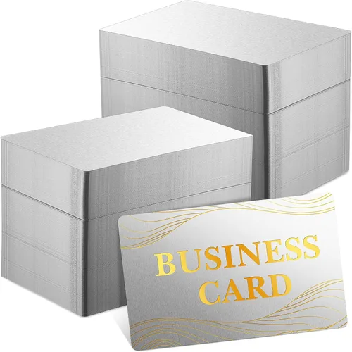 Miniatura 8 de 300 piezas de hojas de aluminio en blanco para grabado en metal multiusos, hojas en blanco para tarjetas de visita de aluminio para grabado CNC