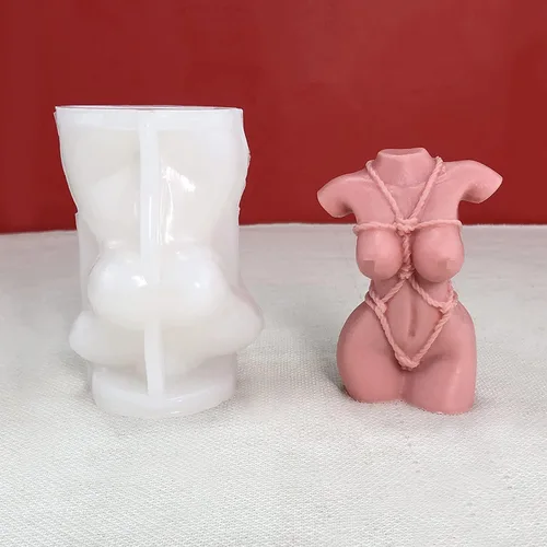 Miniatura 3 de Moldes de vela – Molde de silicona para hacer velas, moldes 3D de bricolaje para cera de soja, cera de abejas, vela perfumada, regalos del día