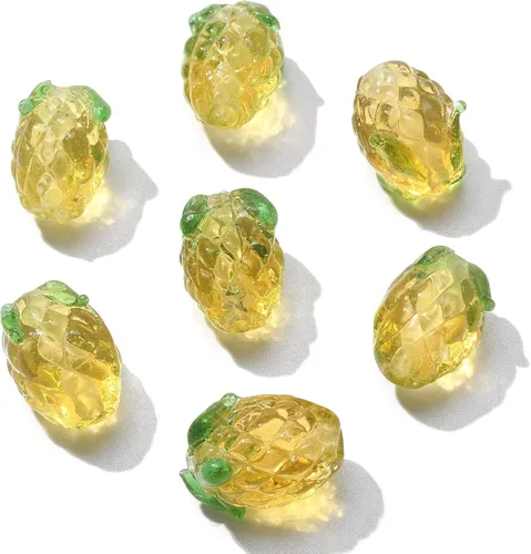 Miniatura 17 de LiQunSweet 100 cuentas de cristal checo transparentes de 10 colores, cuentas sueltas de hoja de trébol para hacer joyas y manualidades, 0.295 x