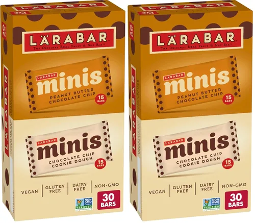 Miniatura 12 de Larabar - Mini barras de masa de galletas con chispas de chocolate, barra vegana de frutas y nueces sin gluten, barras de 0.78 onzas, 20