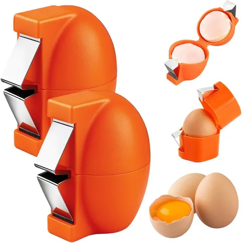 Miniatura 10 de Abridor de huevos 2026, herramienta de acero inoxidable, removedor multifuncional de cáscara para huevos crudos y duros, accesorio de cocina