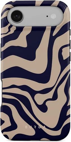Miniatura 82 de BURGA-Funda p/teléfono compatible c/iPhone 14 Plus, carcasa rígida híbrida de 2 capas + Funda protectora de silicona, almendras latte a lunares