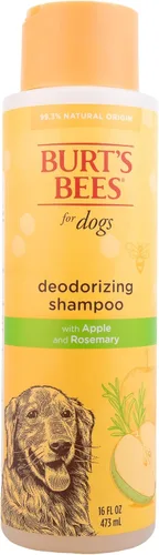 Burt's Bees for Pets Champú desodorizante para perros con manzana y romero, 95% de origen natural, pH equilibrado, libre de sulfatos, para perros