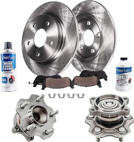 Miniatura 70 de Detroit Axle - Rotores de freno para Chrysler 200 2015 2016 2017, Rotores de freno de disco de reemplazo: 12.01" pulgadas delantero y 10.95