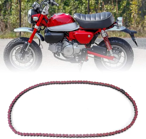 Miniatura 2 de Cadena 420, cadena de eslabones de acero estándar para motocicleta ATV de 90 CC, 110 CC, 125 CC, 420‑106L, repuesto para 420-100L 420-102L 420-104L