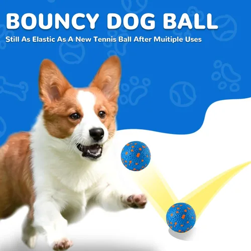 Miniatura 9 de Farish - Pelotas para perros de alto rebote para masticadores agresivos, juguetes flotantes para perros para buscar agua, pelotas de tenis duraderas